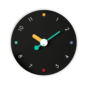 Modern Wall clock with Glass Cover & Silent, Non Ticking Movement